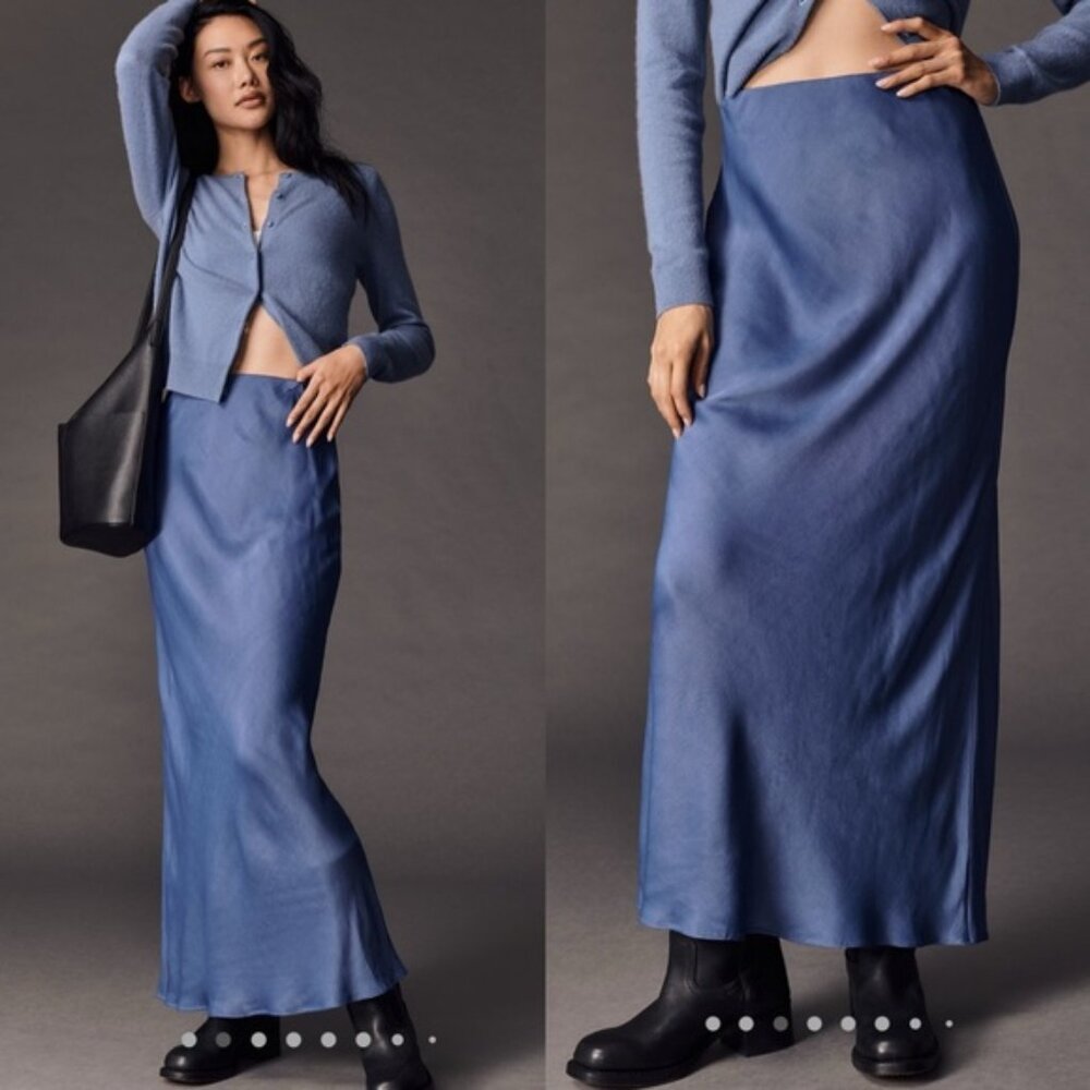 ANTHROPOLOGIE The Tilda Maxi Slip Skirt